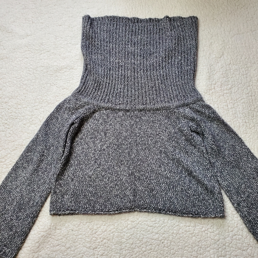 NWOT Aerie Cropped Cowlneck Turtleneck Sweater Size M - Picture 2 of 11